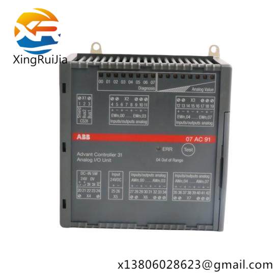 abb_07ac91_gjr5252300r0101_analog_i_o_unit.jpg ABB 07AC91 GJR5252300R0101 Analog I/O Unit