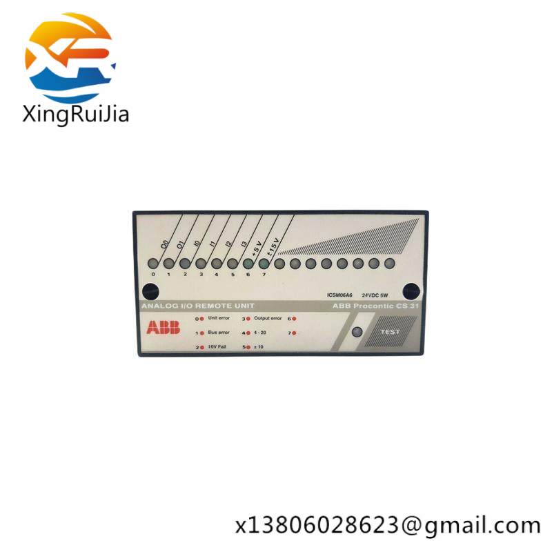 abb_icsm06a6_fpr3350601r1062_analog_i_o_remote_unit.jpg ABB ICSM06A6 FPR3350601R1062 Analog I/O Remote Unit