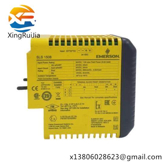 emerson_kj2201x1-ba1_12p3162x212_sls1508_logic_solver_1.jpg EMERSON KJ2201X1-BA1 12P3162X212 SLS1508 Logic Solver